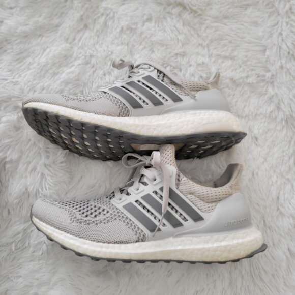 Adidas Running Ultra boost 1.0 Gray/White Running Shoes US Size 6.5 - Picture 3 of 11